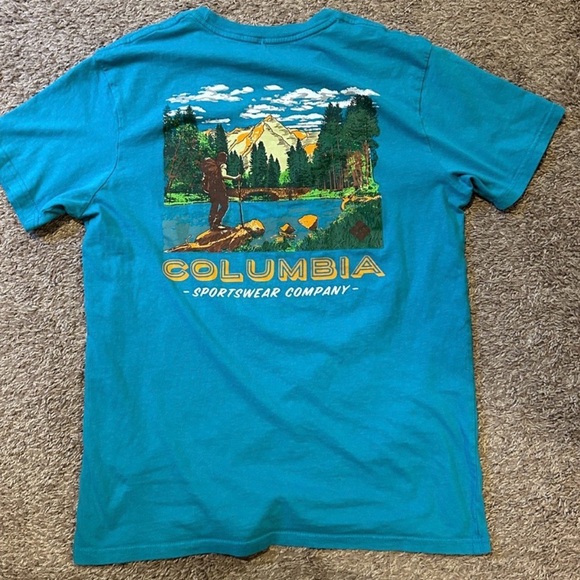 Columbia Other - Columbia Teal Outdoor Graphic Tee